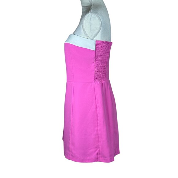 Amanda Uprichard Kerry Skort Romper in Aster & Ivory Large New Womens Dress - Picture 5 of 15